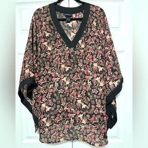 Lane Bryant Floral V-Neck Women's Top Size 18/20